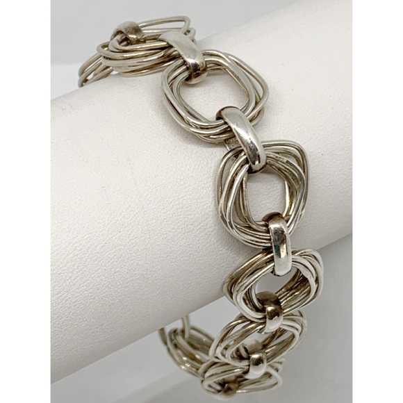 Silpada Sterling Modernist Square Links Bracelet